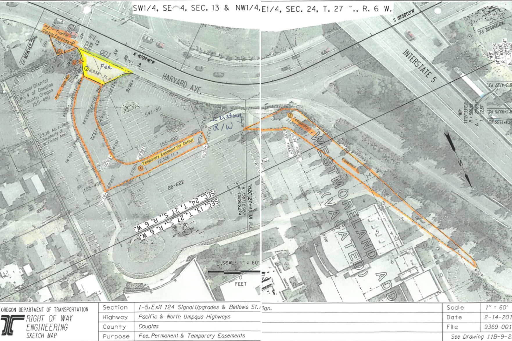 ODOT map of RHS traffic project